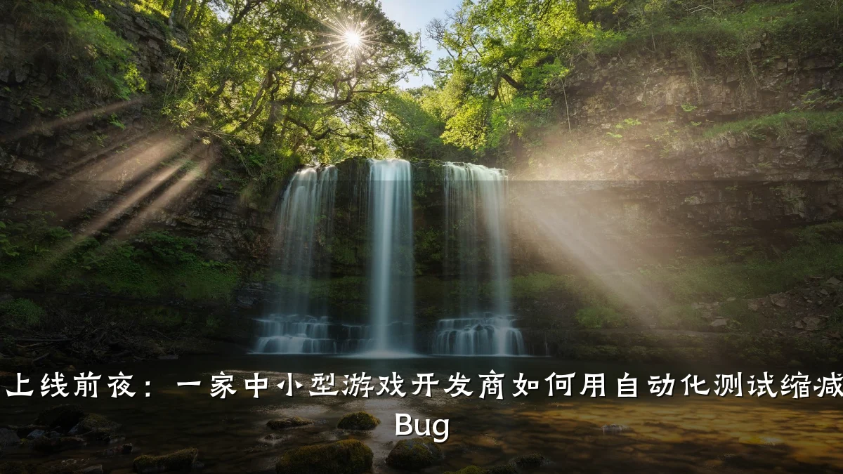 产品上线前夜:一家中小型游戏开发商如何用自动化测试缩减90% Bug