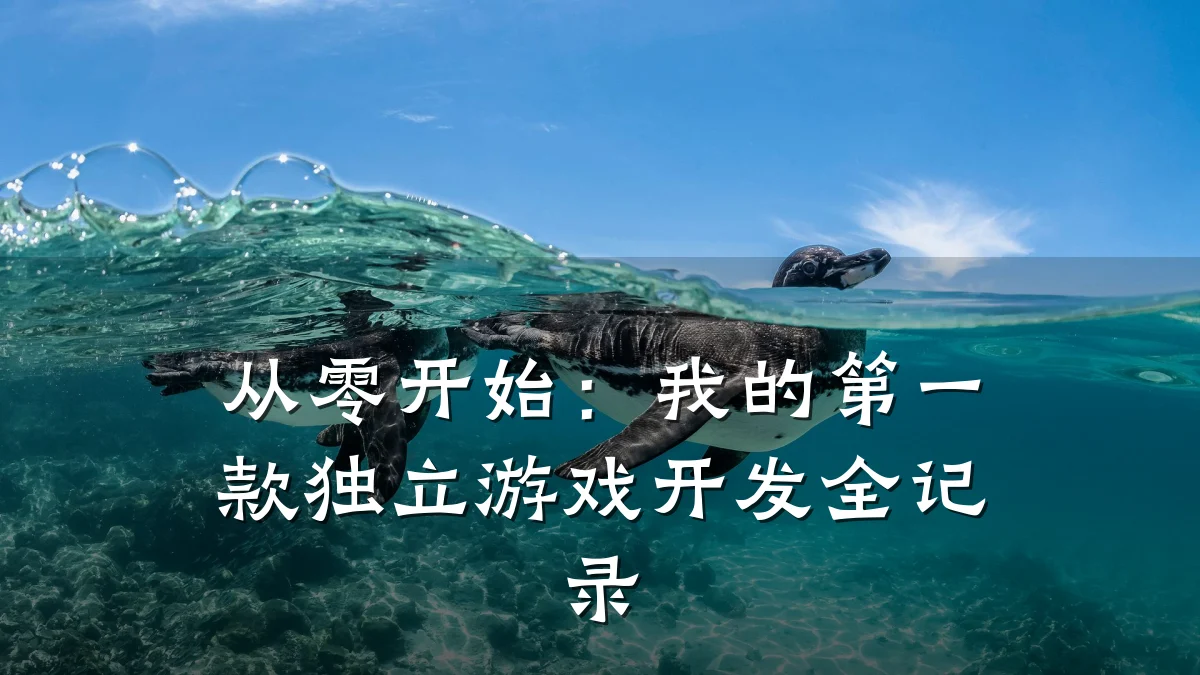 从零开始:我的第一款独立游戏开发全记录