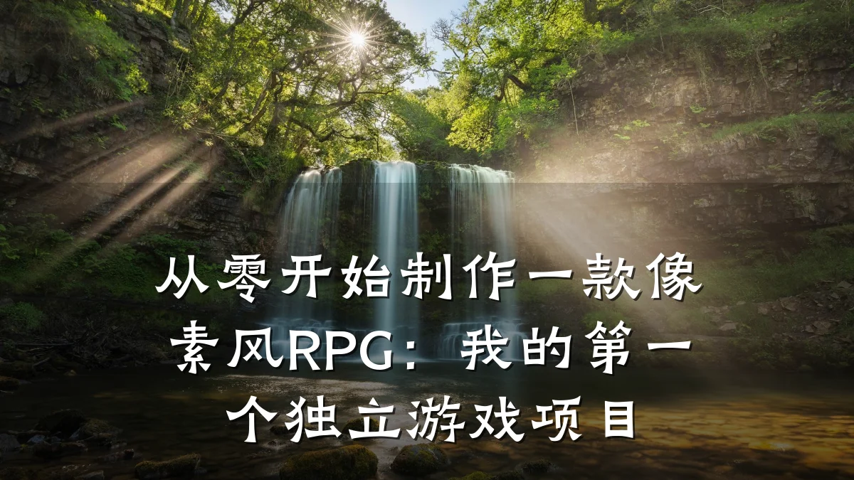 从零开始制作一款像素风RPG:我的第一个独立游戏项目