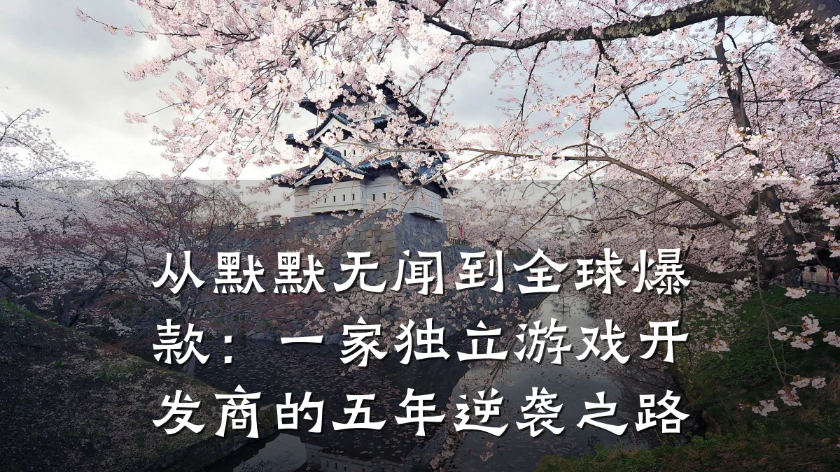 从默默无闻到全球爆款:一家独立游戏开发商的五年逆袭之路