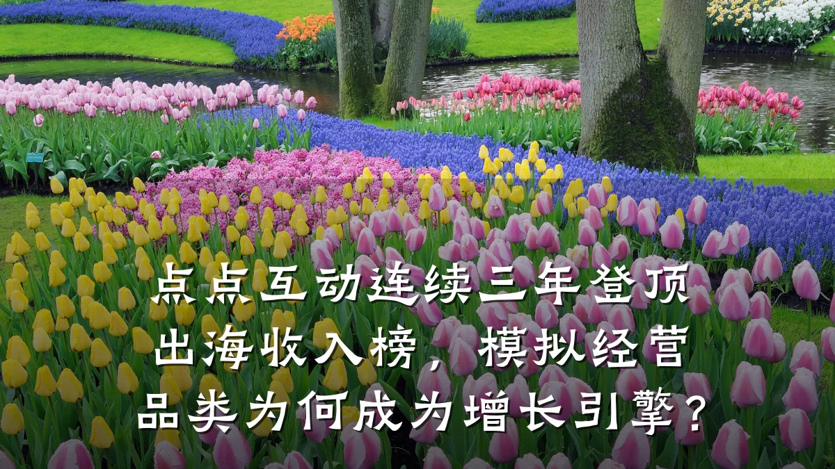 点点互动连续三年登顶出海收入榜,模拟经营品类为何成为增长引擎?