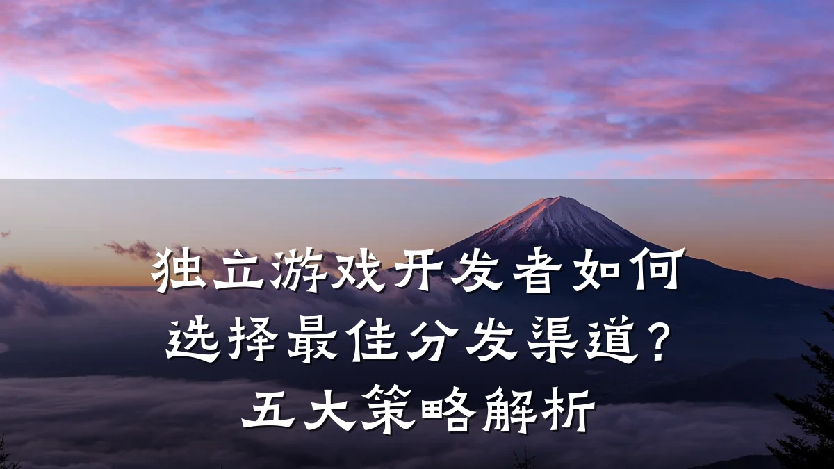 独立游戏开发者如何选择最佳分发渠道?五大策略解析