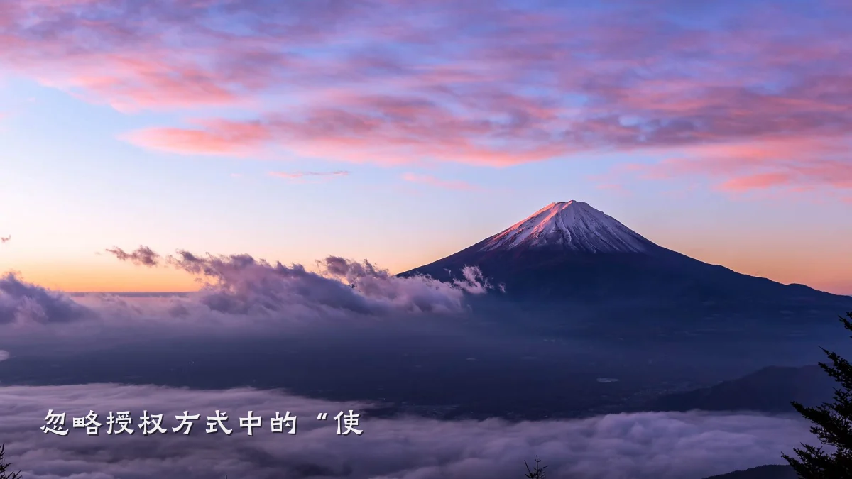 忽略授权方式中的“使