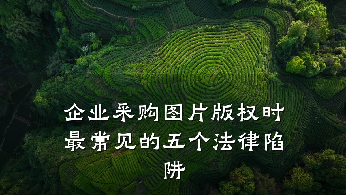 企业采购图片版权时最常见的五个法律陷阱