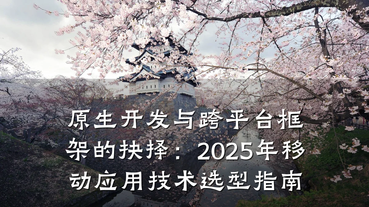 原生开发与跨平台框架的抉择：2025年移动应用技术选型指南