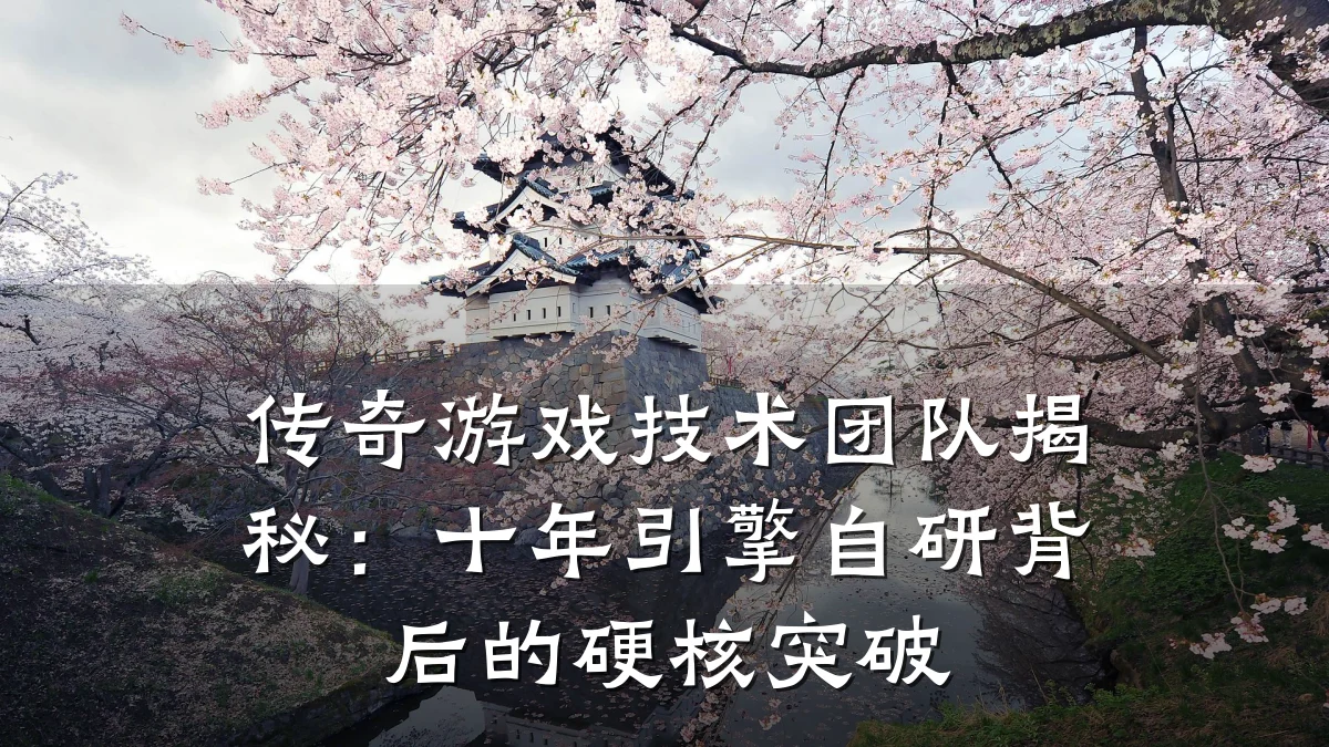 传奇游戏技术团队揭秘:十年引擎自研背后的硬核突破