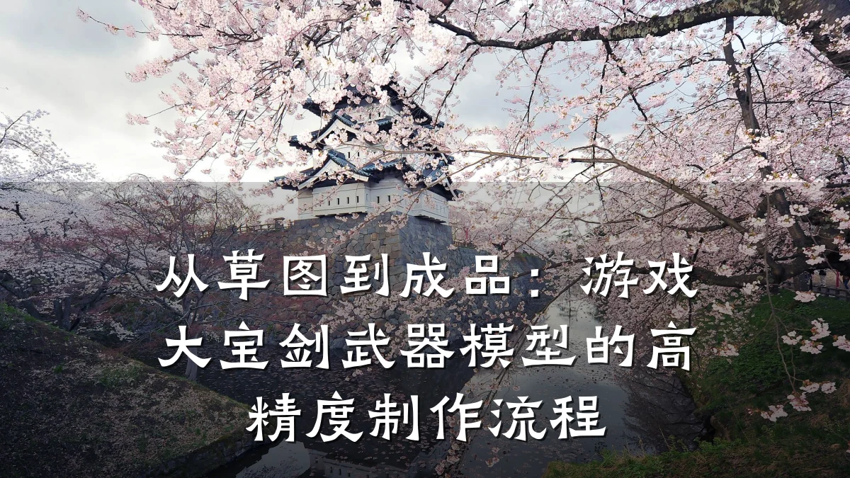 从草图到成品:游戏大宝剑武器模型的高精度制作流程