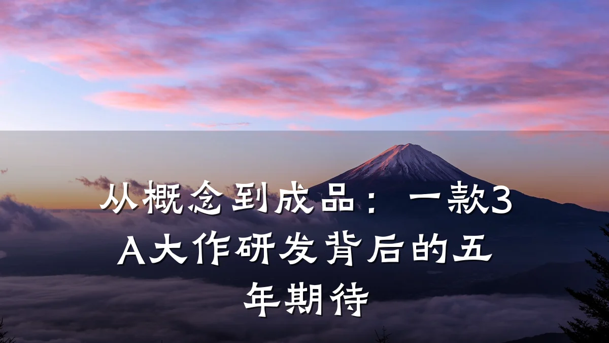 从概念到成品:一款3A大作研发背后的五年期待