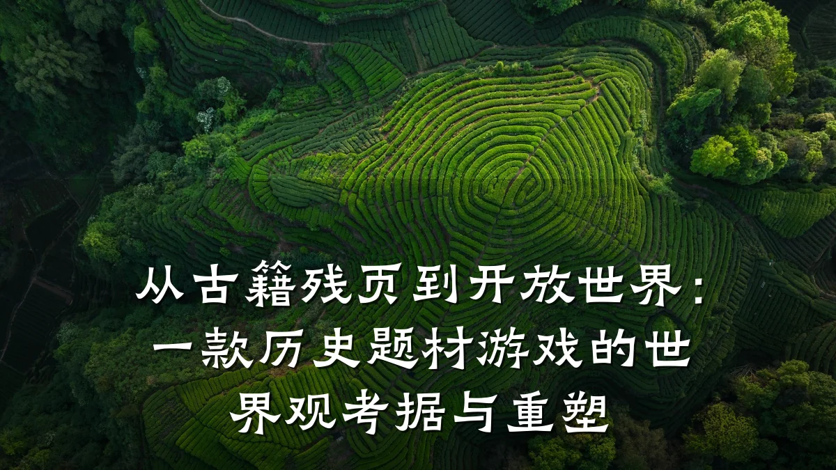 从古籍残页到开放世界:一款历史题材游戏的世界观考据与重塑