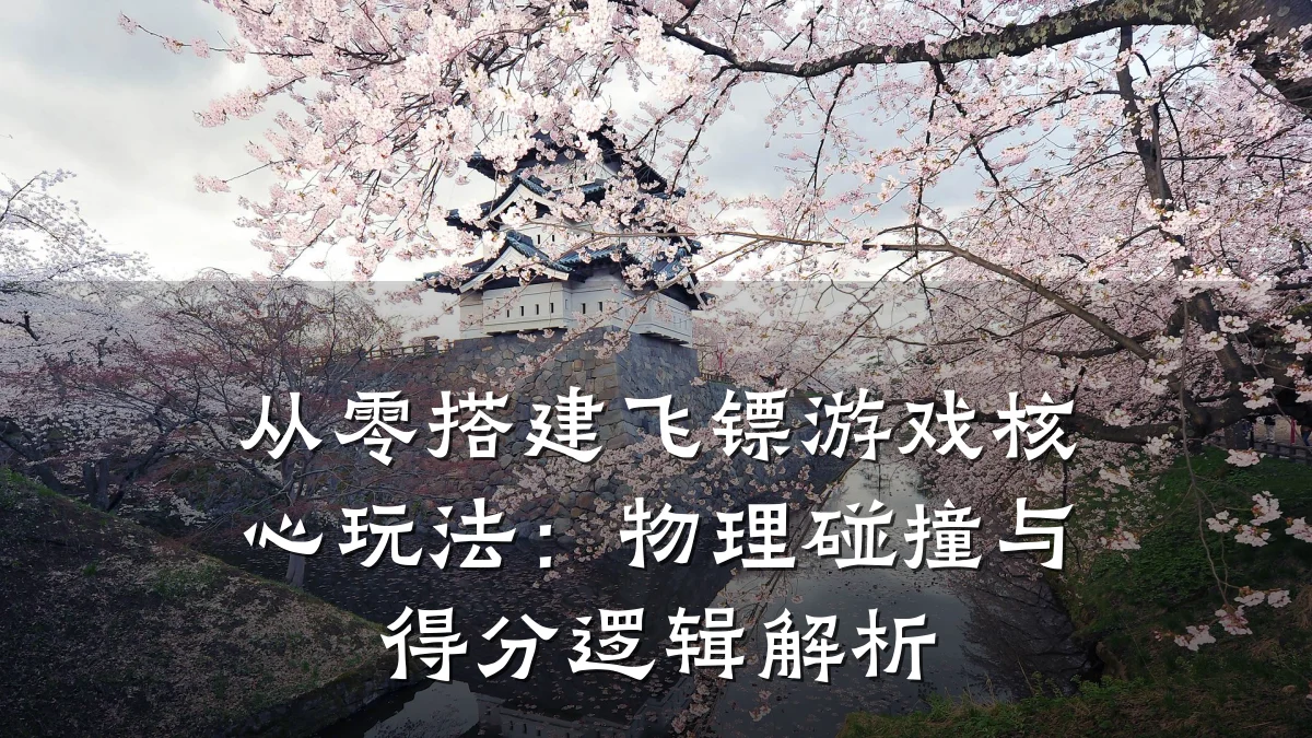从零搭建飞镖游戏核心玩法:物理碰撞与得分逻辑解析