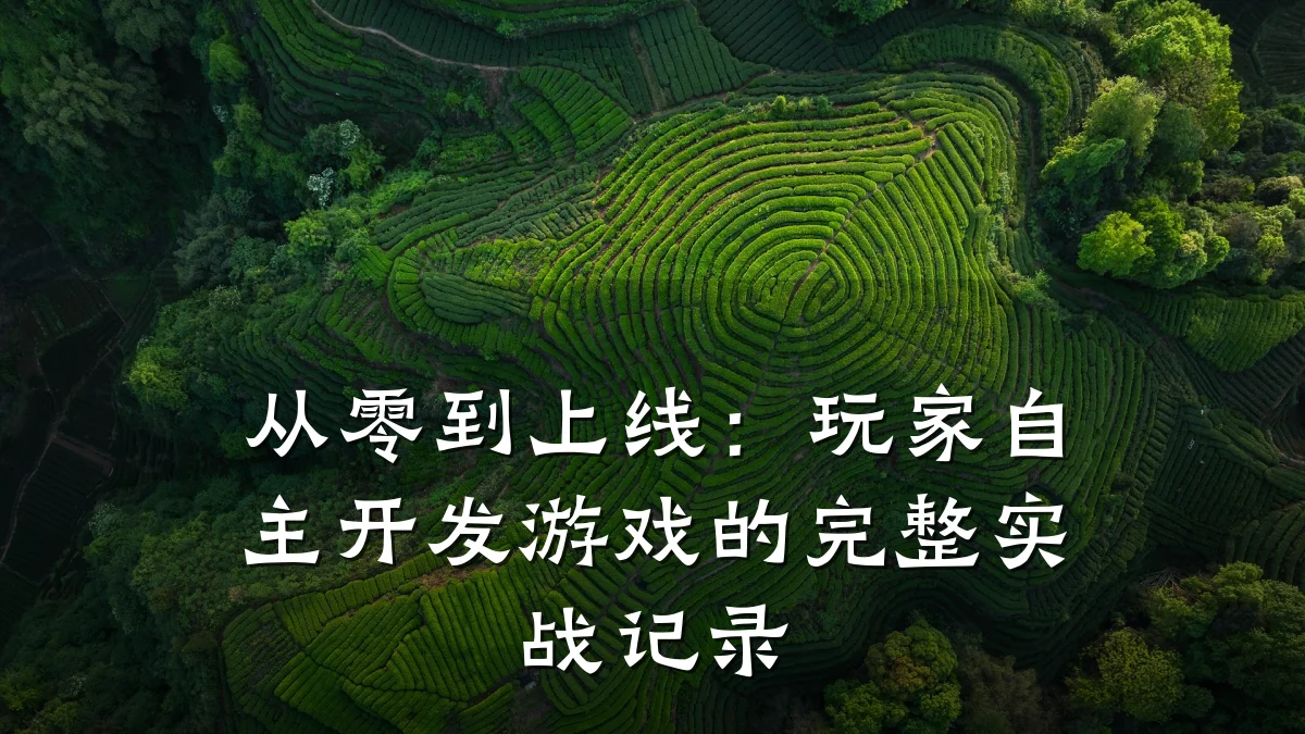 从零到上线:玩家自主开发游戏的完整实战记录