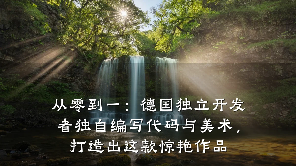 从零到一:德国独立开发者独自编写代码与美术,打造出这款惊艳作品