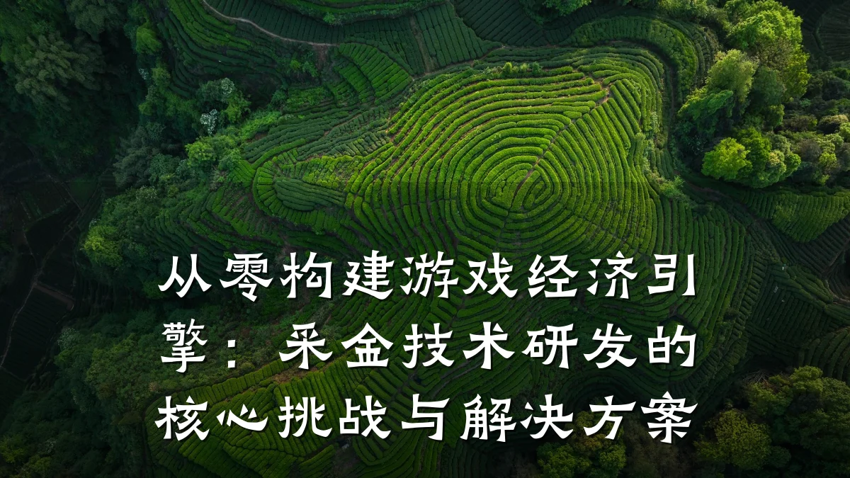 从零构建游戏经济引擎:采金技术研发的核心挑战与解决方案