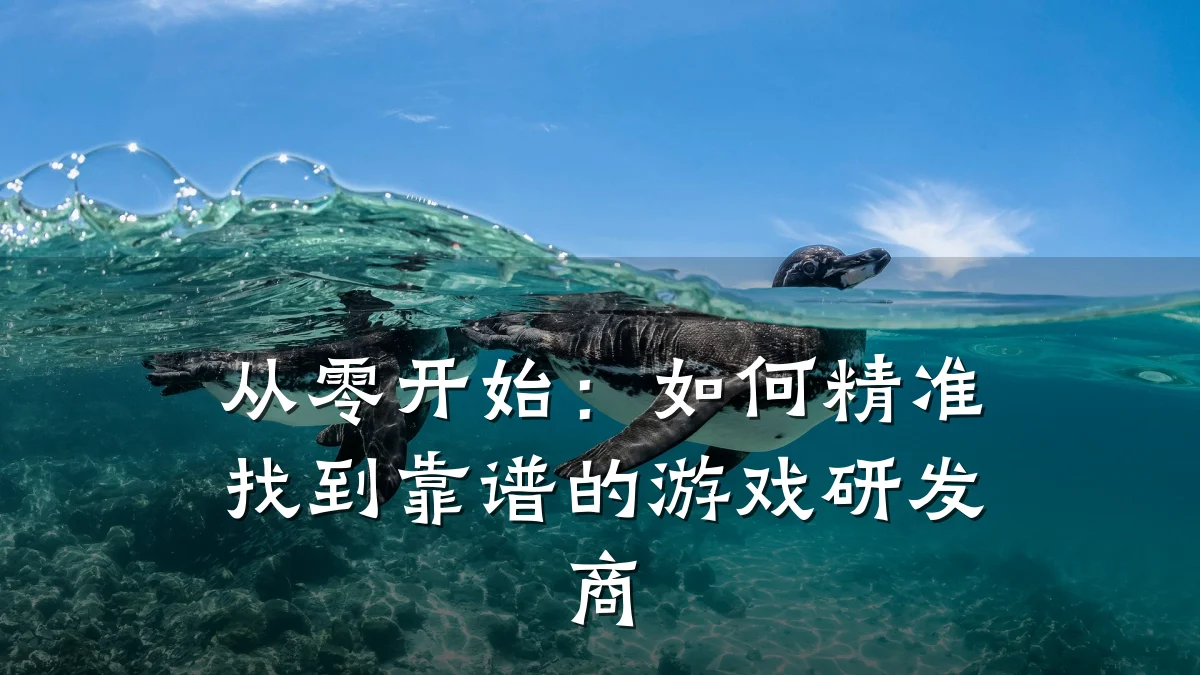 从零开始：如何精准找到靠谱的游戏研发商