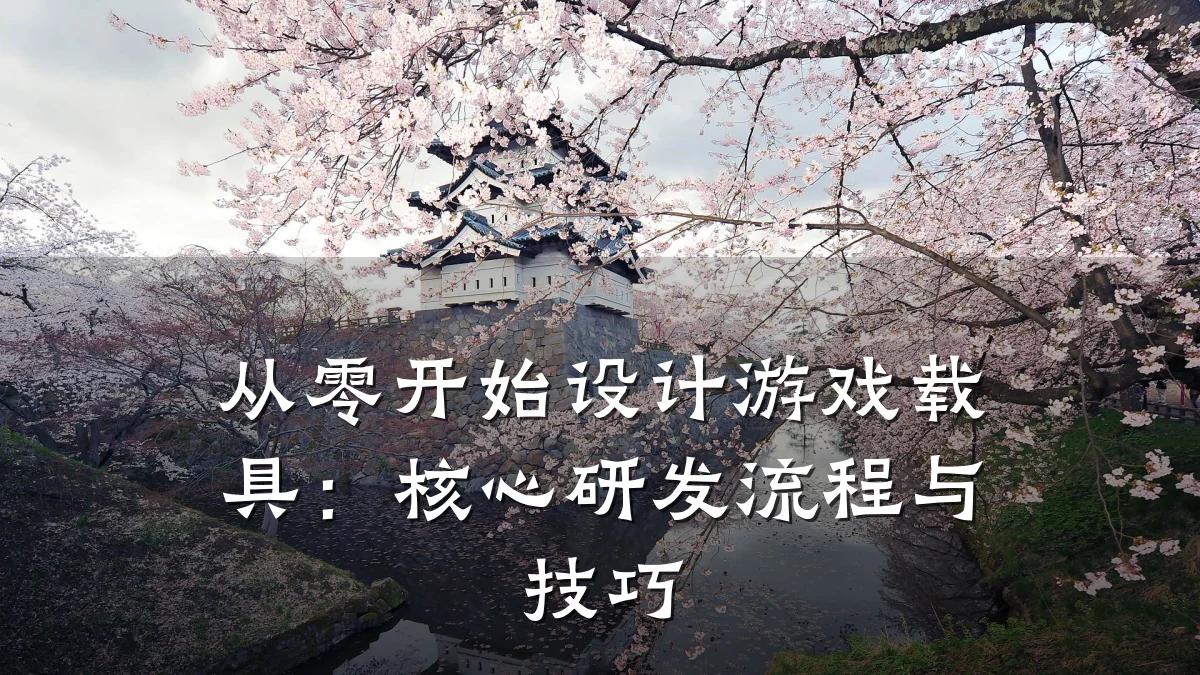 从零开始设计游戏载具:核心研发流程与技巧
