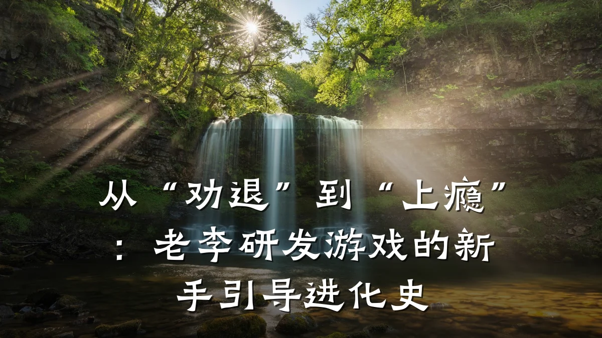 从“劝退”到“上瘾”:老李研发游戏的新手引导进化史