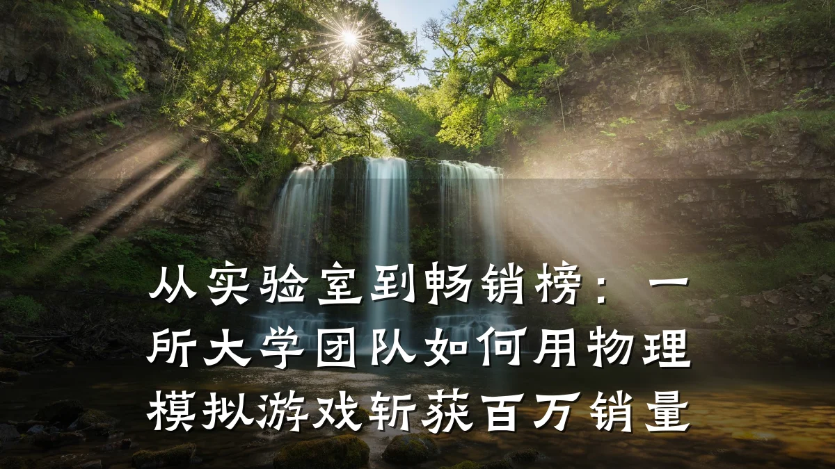 从实验室到畅销榜:一所大学团队如何用物理模拟游戏斩获百万销量