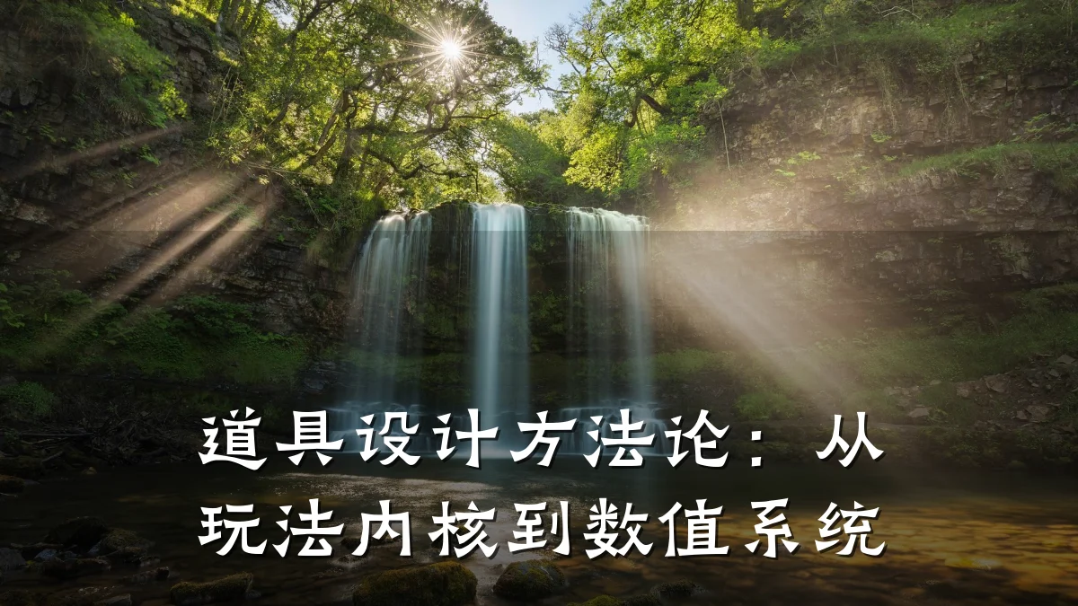 道具设计方法论:从玩法内核到数值系统