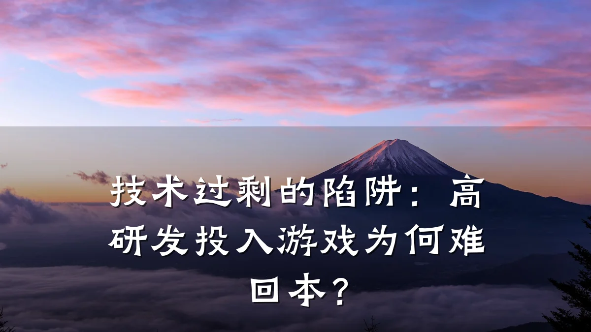 技术过剩的陷阱:高研发投入游戏为何难回本?