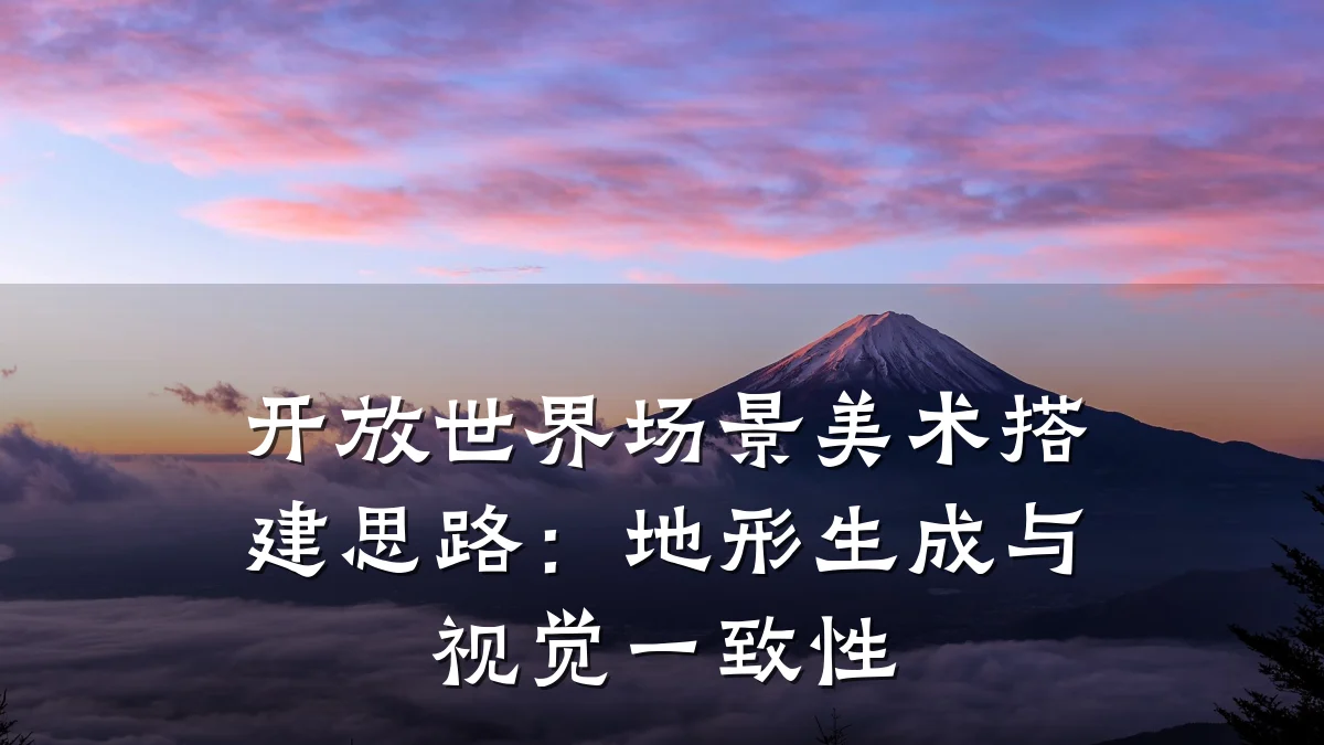 开放世界场景美术搭建思路:地形生成与视觉一致性