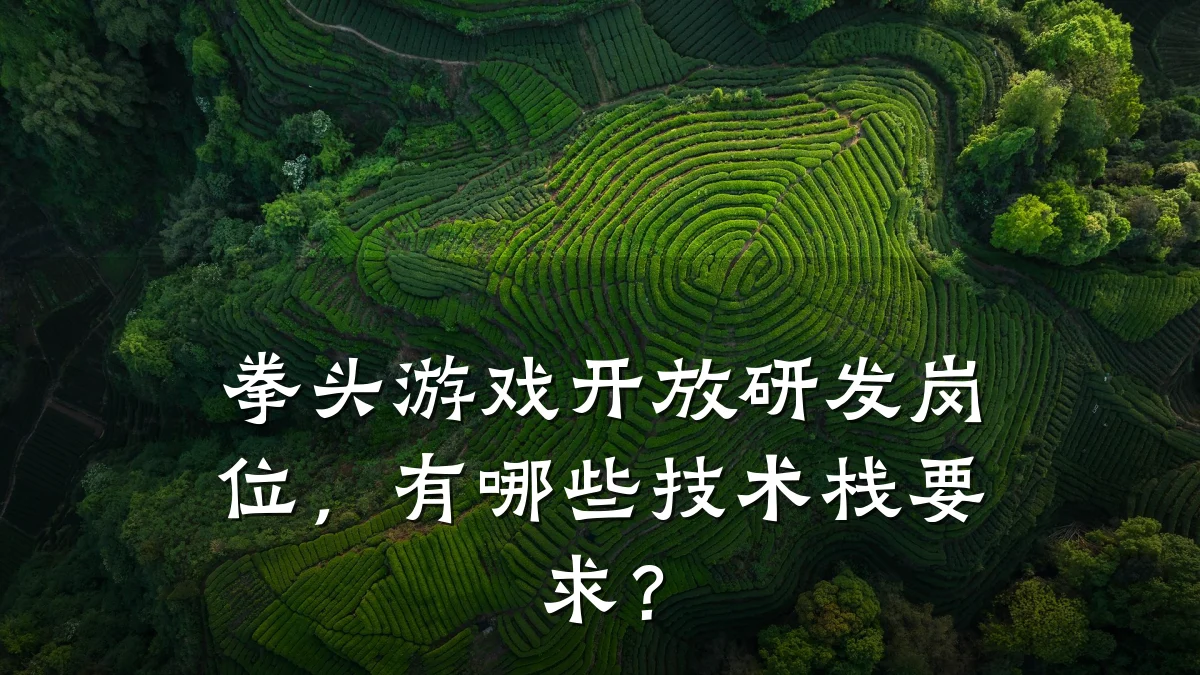 拳头游戏开放研发岗位,有哪些技术栈要求?