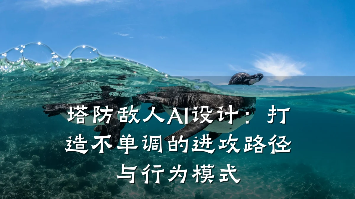 塔防敌人AI设计:打造不单调的进攻路径与行为模式