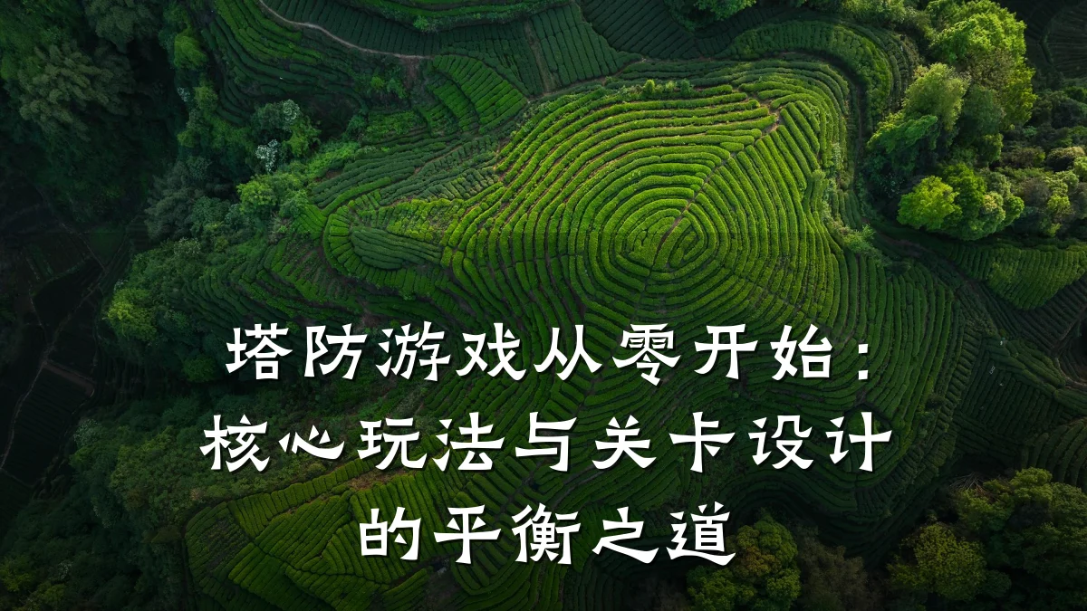 塔防游戏从零开始：核心玩法与关卡设计的平衡之道