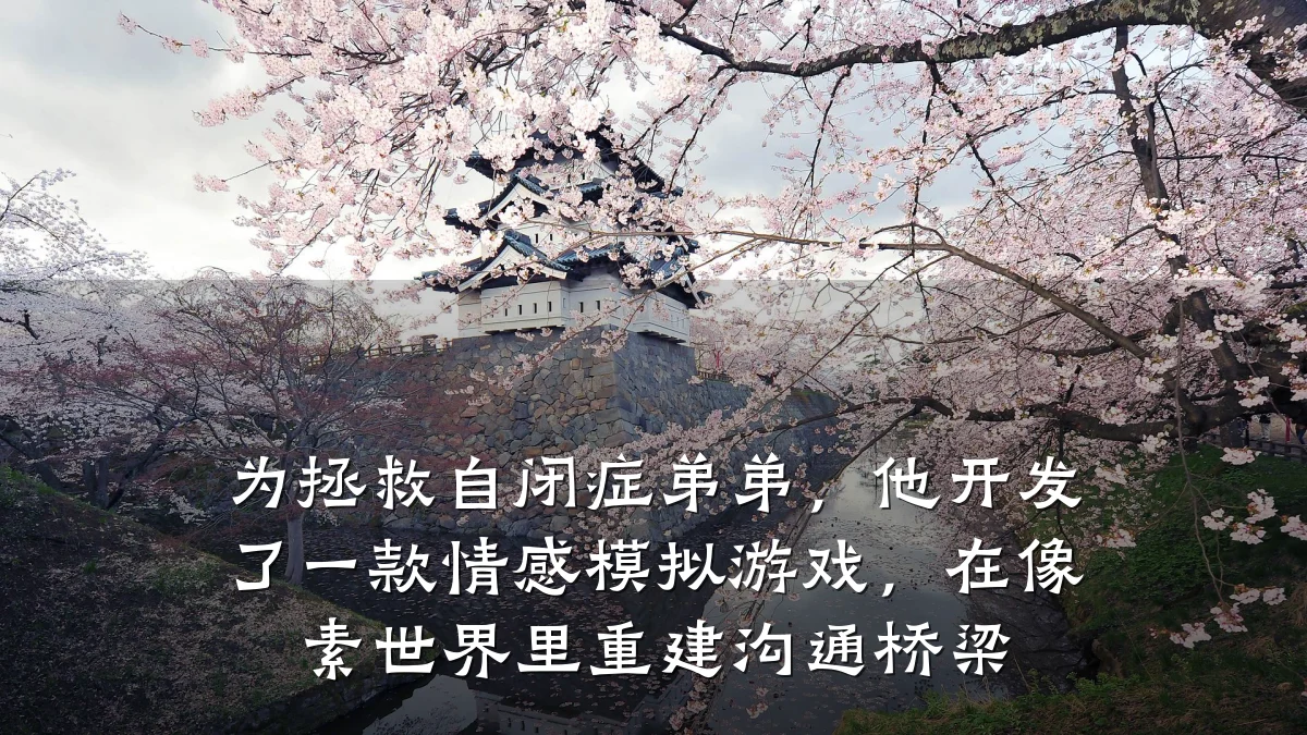 为拯救自闭症弟弟，他开发了一款情感模拟游戏，在像素世界里重建沟通桥梁