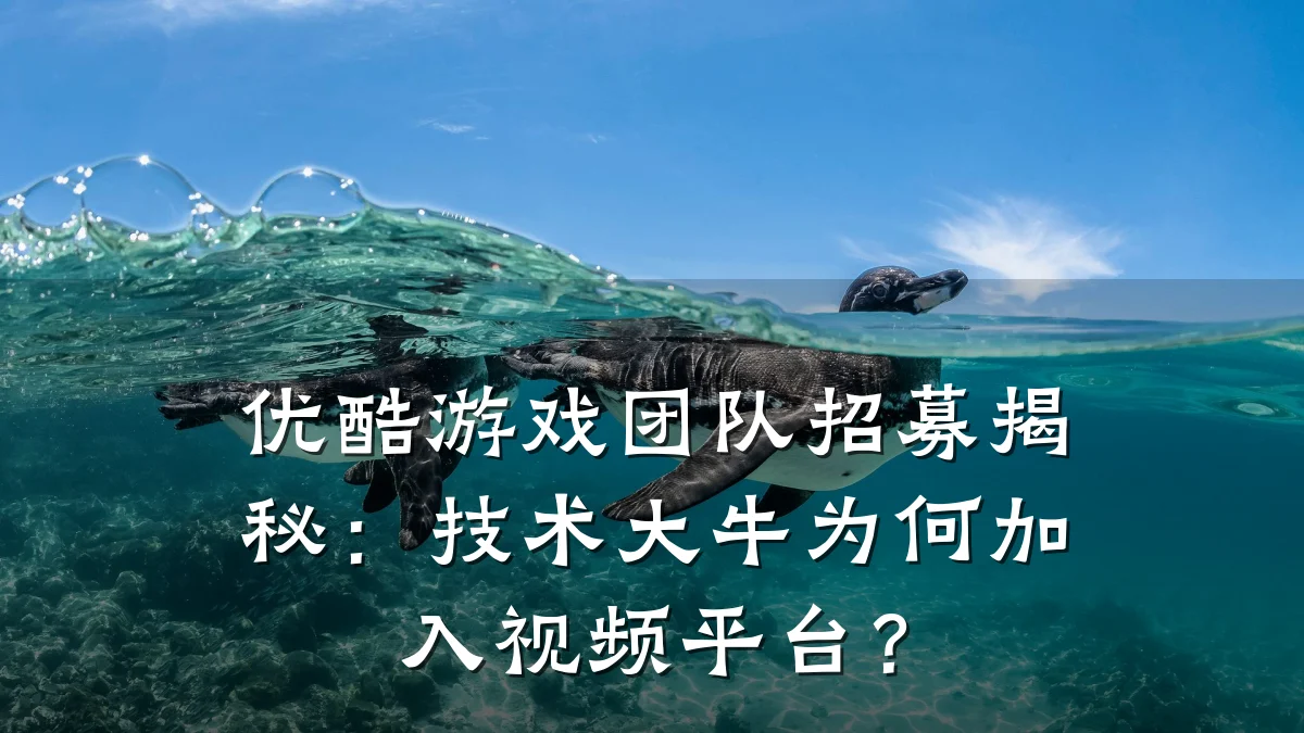 优酷游戏团队招募揭秘:技术大牛为何加入视频平台?