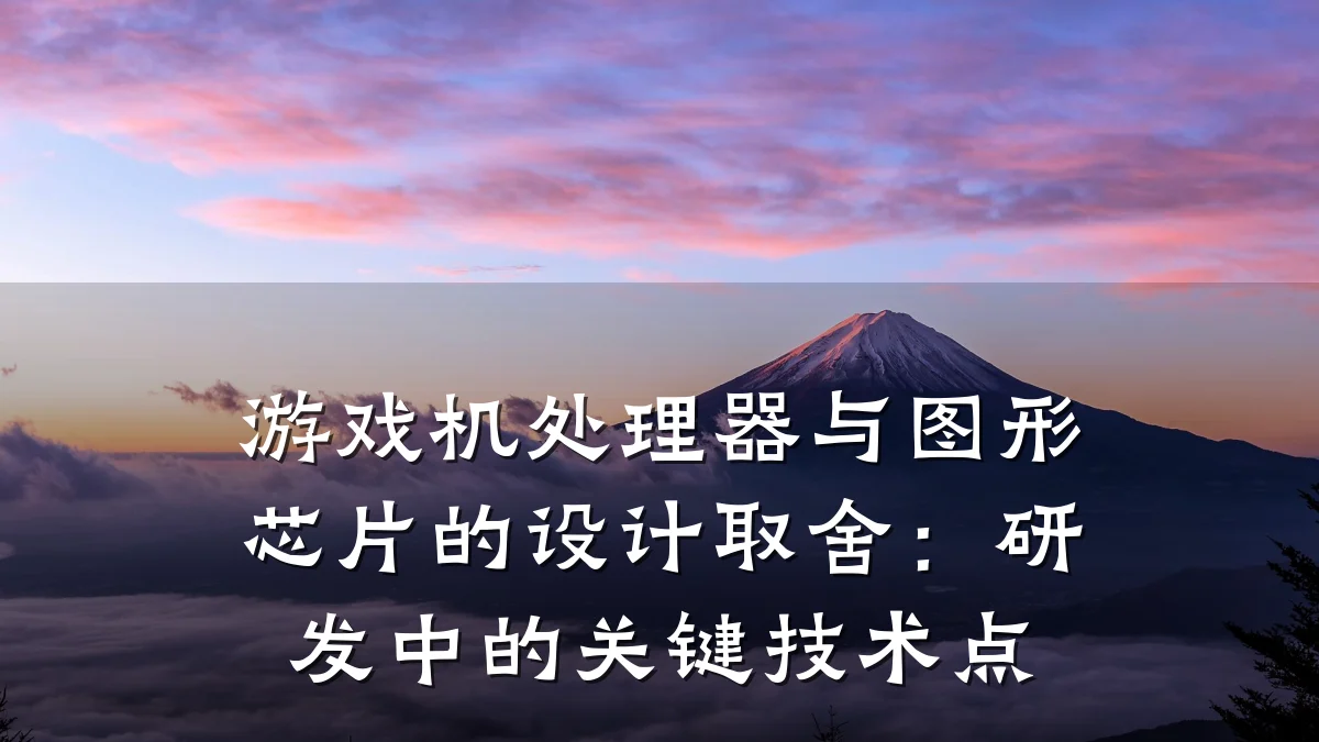 游戏机处理器与图形芯片的设计取舍:研发中的关键技术点