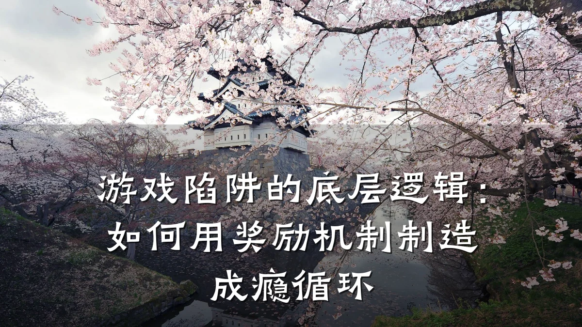 游戏陷阱的底层逻辑:如何用奖励机制制造成瘾循环
