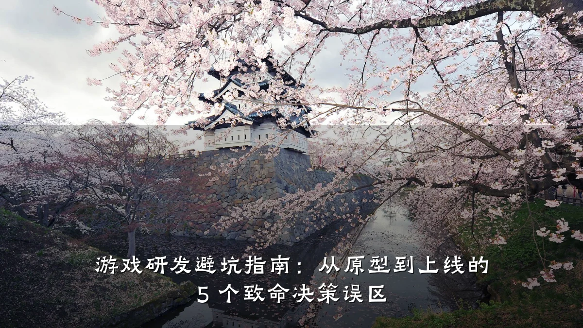 游戏研发避坑指南:从原型到上线的 5 个致命决策误区