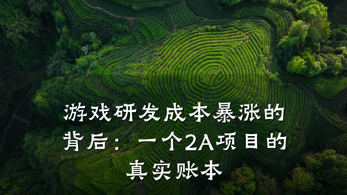 游戏研发成本暴涨的背后:一个2A项目的真实账本