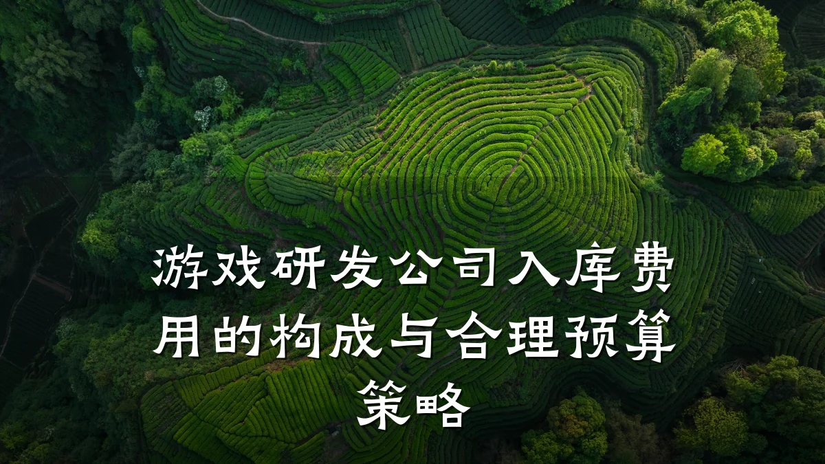 游戏研发公司入库费用的构成与合理预算策略