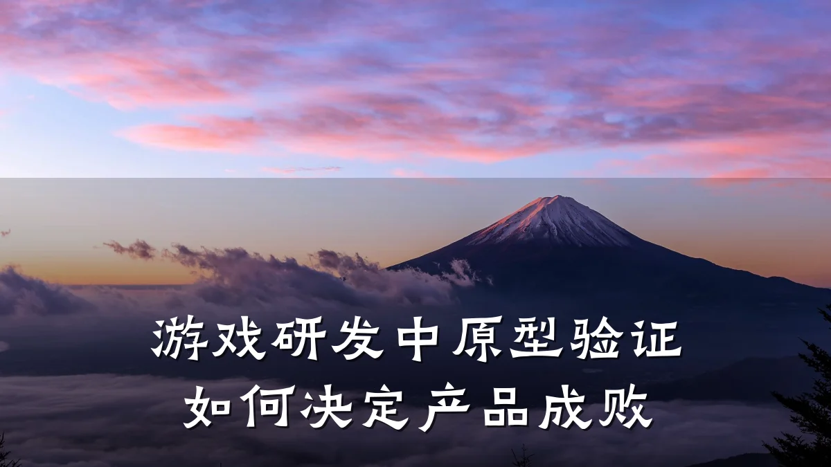 游戏研发中原型验证如何决定产品成败
