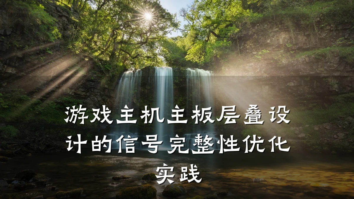 游戏主机主板层叠设计的信号完整性优化实践