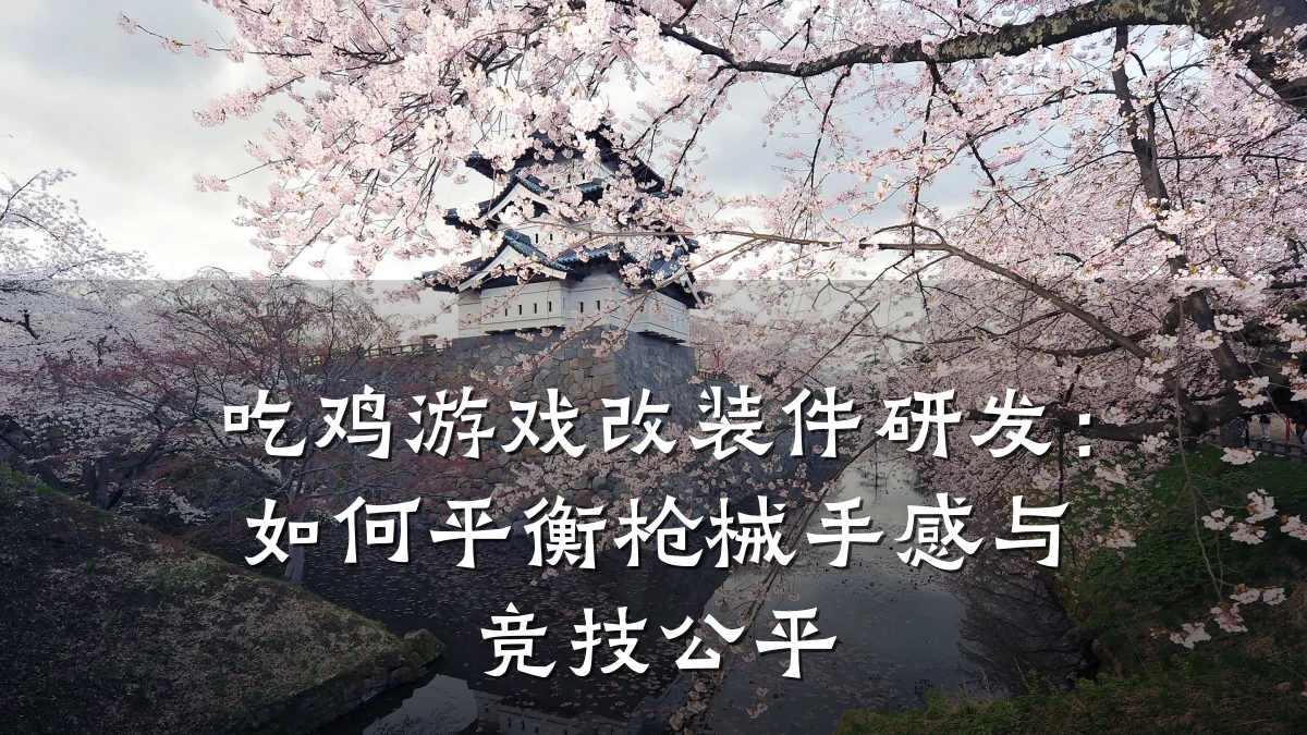 吃鸡游戏改装件研发：如何平衡枪械手感与竞技公平