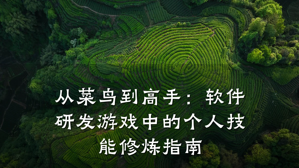 从菜鸟到高手:软件研发游戏中的个人技能修炼指南