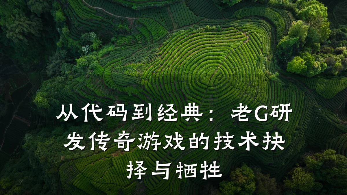从代码到经典：老G研发传奇游戏的技术抉择与牺牲