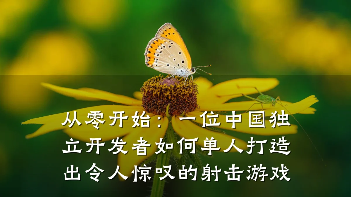 从零开始：一位中国独立开发者如何单人打造出令人惊叹的射击游戏