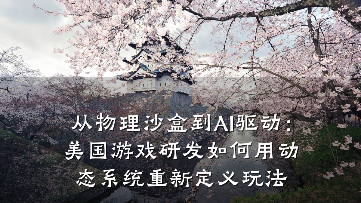 从物理沙盒到AI驱动:美国游戏研发如何用动态系统重新定义玩法