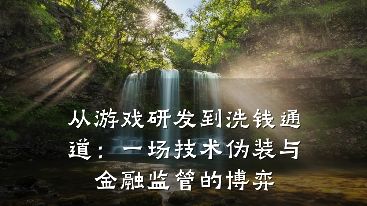从游戏研发到洗钱通道:一场技术伪装与金融监管的博弈