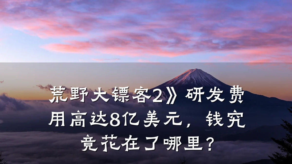 荒野大镖客2》研发费用高达8亿美元,钱究竟花在了哪里?