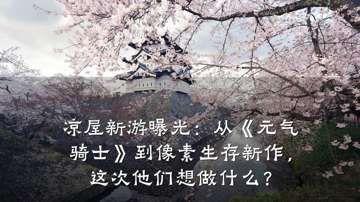 凉屋新游曝光:从《元气骑士》到像素生存新作,这次他们想做什么?