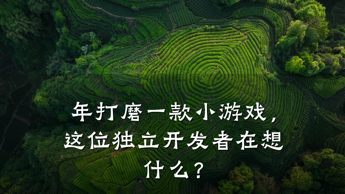 年打磨一款小游戏，这位独立开发者在想什么？