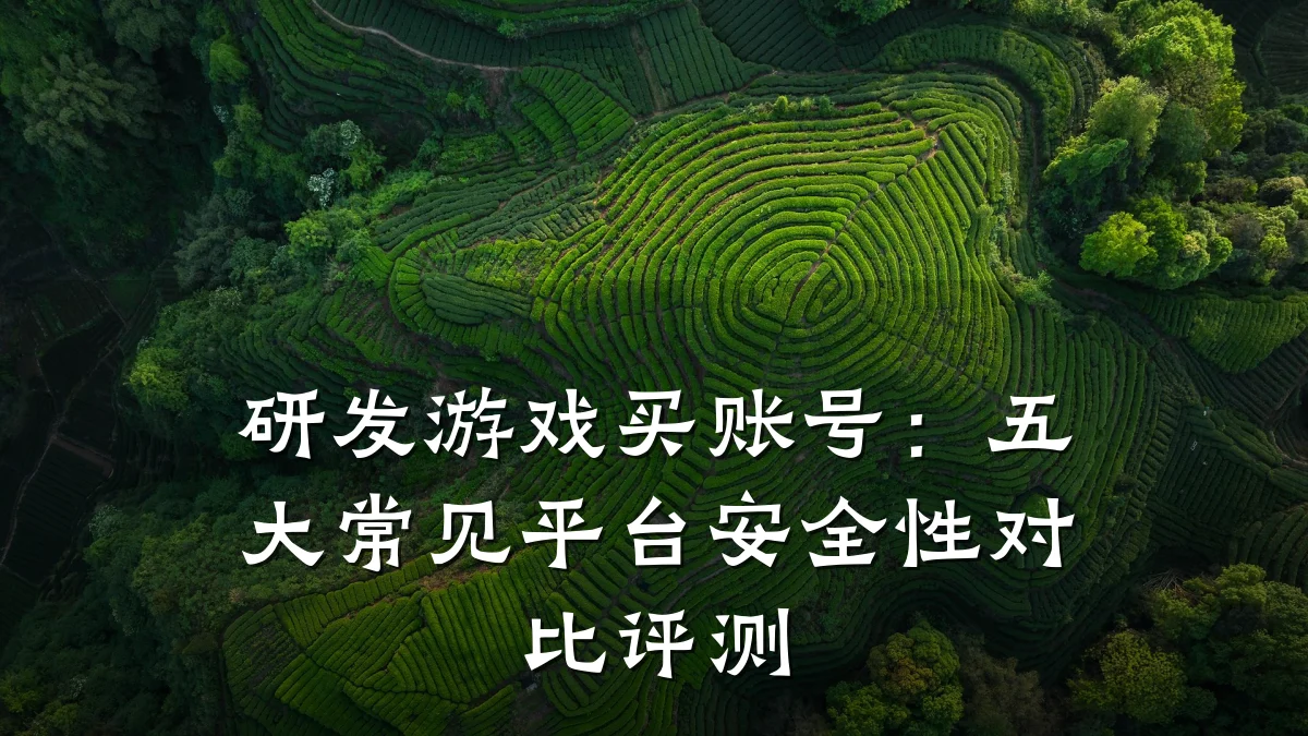 研发游戏买账号:五大常见平台安全性对比评测