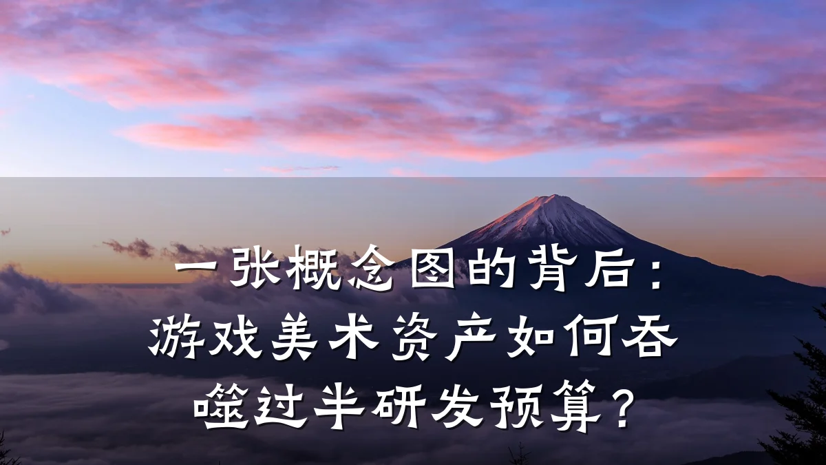 一张概念图的背后:游戏美术资产如何吞噬过半研发预算?