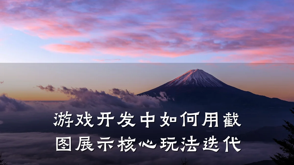 游戏开发中如何用截图展示核心玩法迭代