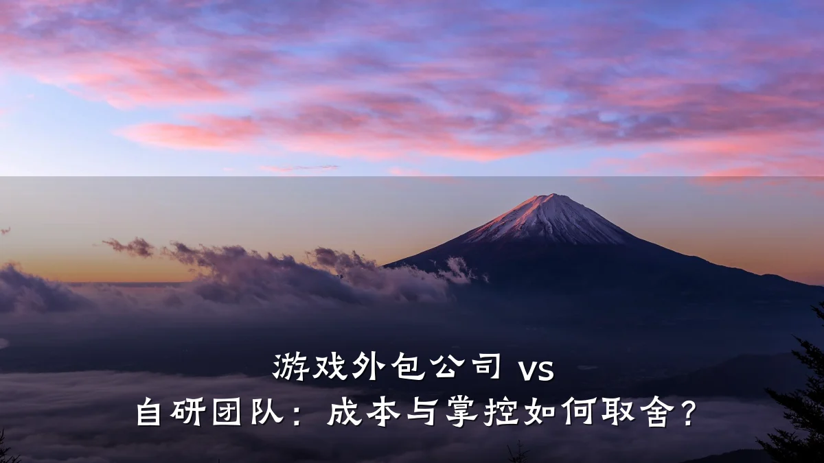 游戏外包公司 vs 自研团队:成本与掌控如何取舍?