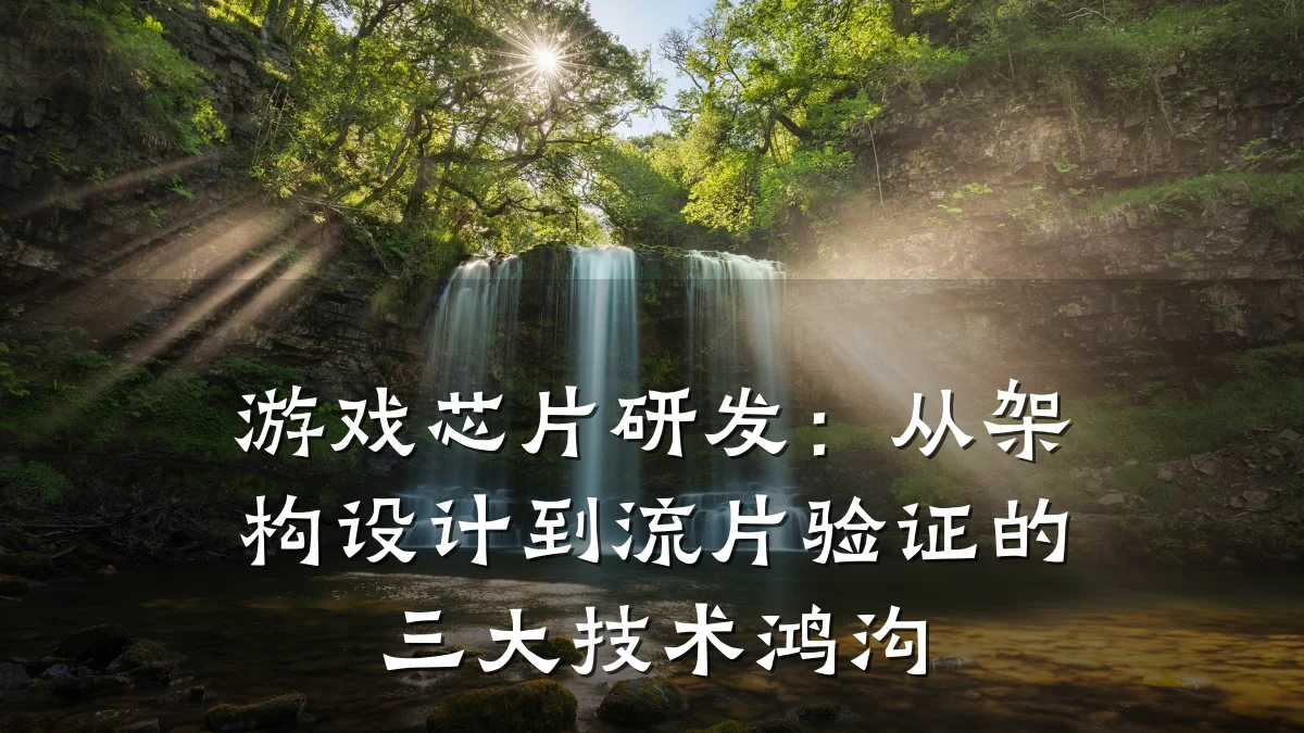 游戏芯片研发:从架构设计到流片验证的三大技术鸿沟